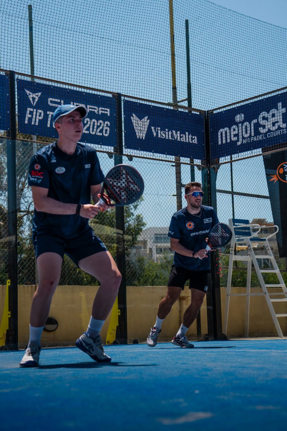Doubles match on the Pembroke courts during the CUPRA FIP Tour