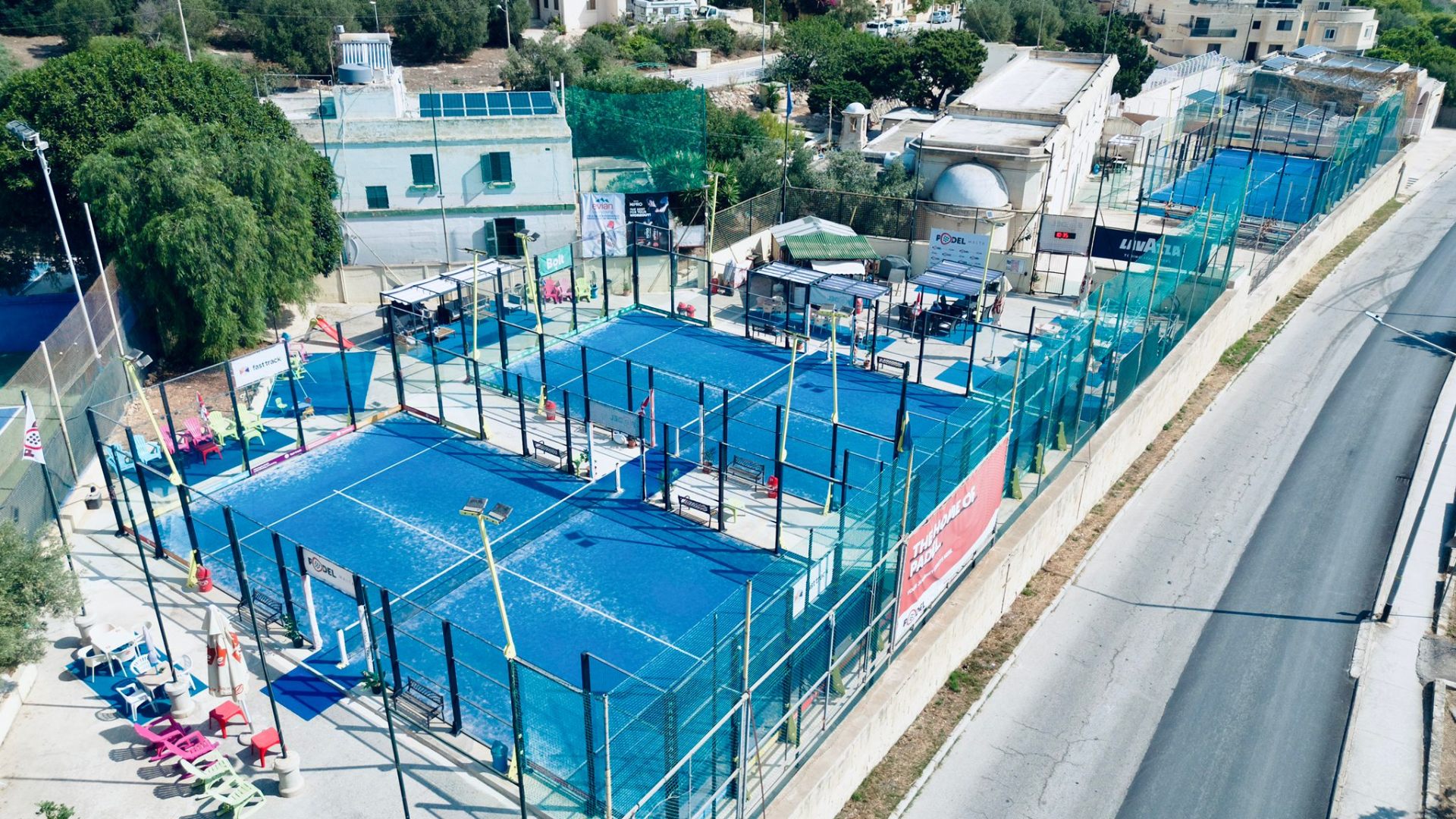 Padel Malta courts aerial view